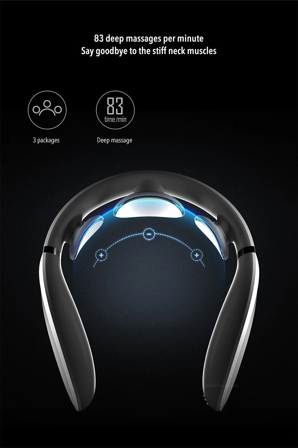 Xiaomi Mijia шейный массажер G2 хиропрактический шейный протектор шеи Многофункциональный горячий компрессионный Электрический физиотерапия