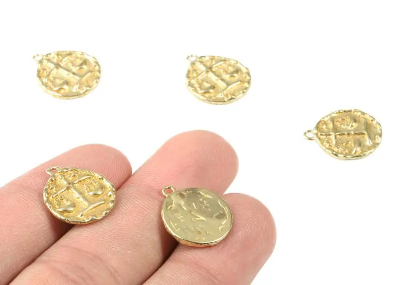 

Brass Libra Earring Charms - Raw Brass Horoscopes Pendant and Necklace - 6PCS/LOT - 16.59x14.39x2.25mm - PP2994