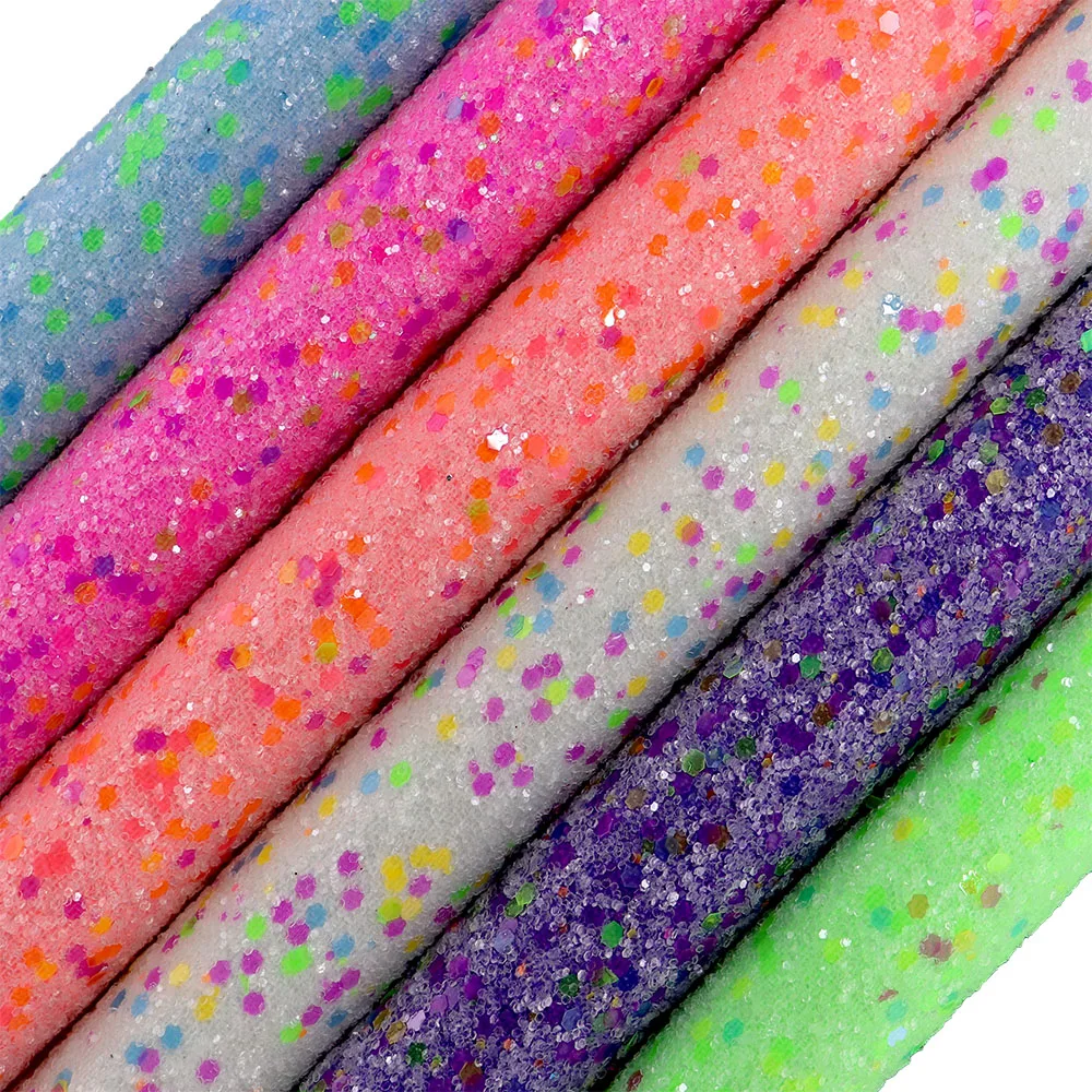 Яркие большие блестящие серьги с саржевой подкладкой 30x134 см