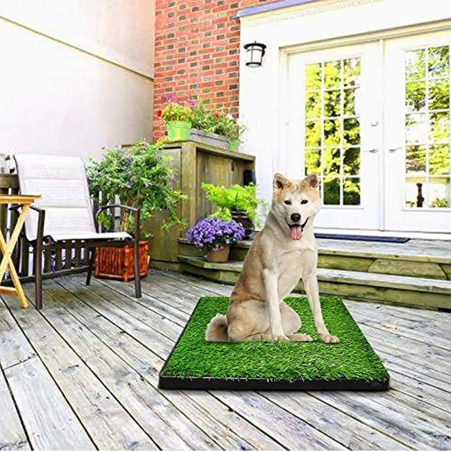

Pet Toilet Dog Lawn Indoor Urinal Dog Grass Training Pad for Pet (63 x 50 x 7 cm)