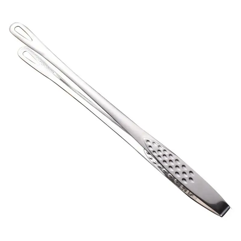

1pc Stainless Steel Food Tongs Long Handle Non-Slip Barbecue Tongs Steak Tongs Kitchen Cooking Tools Accessories