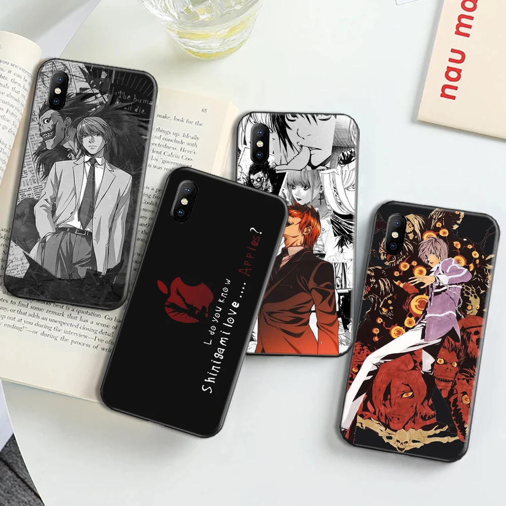 

Death Note Ryuk Kira Killer Phone Case For iPhone X XR XS XS MAX Funda Carcasa Soft Cases Back Cover Hot Japan Anime Manga