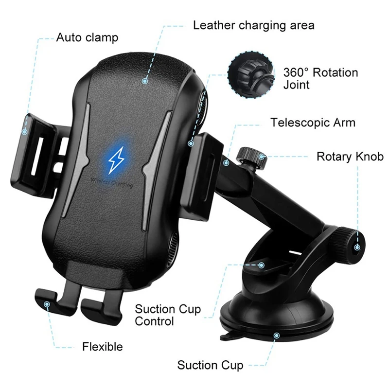 10 Вт Быстрая зарядка беспроводной телефон зарядное устройство автомобиль