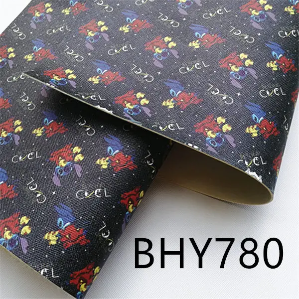 A4 20*33 см мультфильм линия печати искусственная кожа для DIY аксессуары BHY656