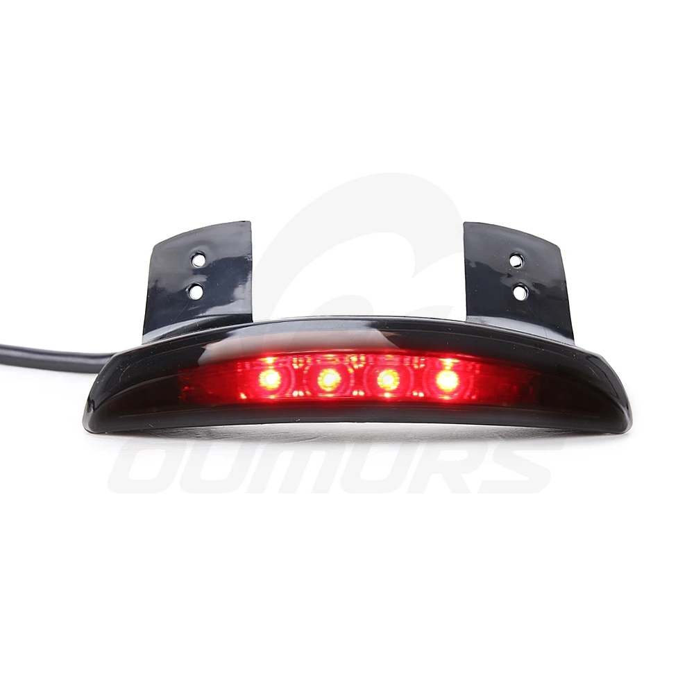 Светодиодный задний фонарь OUMURS для мотоцикла красный янтарный Рубленый край