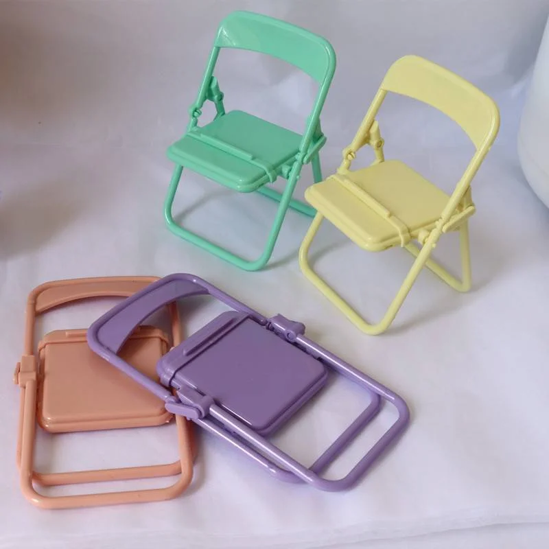 Креативный складной держатель в форме стула многофункциональный для телефона