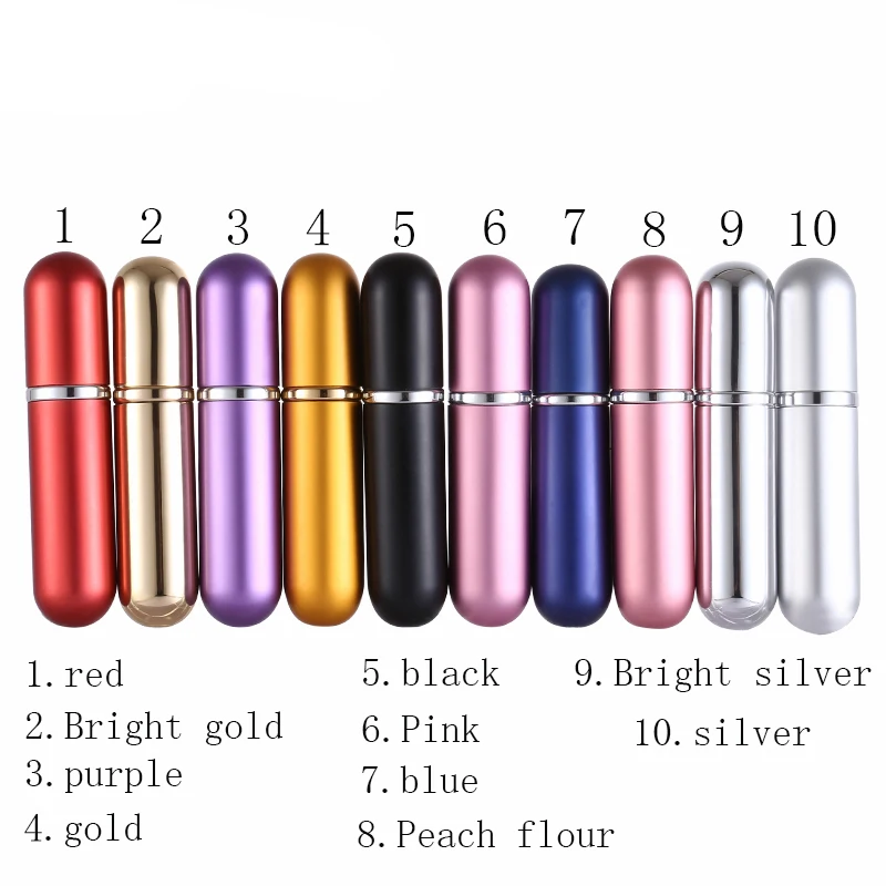 

nbyaic perfume sub-packing 5ml portable round head mini sample fine mist empty bottle glass liner sub-packing spray bottle