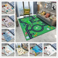 new flannel carpet star smile pattern soft floor children crawling play childrens safe carpet simple style childrens baby rugs