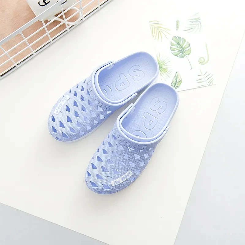 

Women Sandals Casual Summer Beach Pink Outdoor Slides Slip on Hole Loafers Garden Shoes Women Hole Sandals
