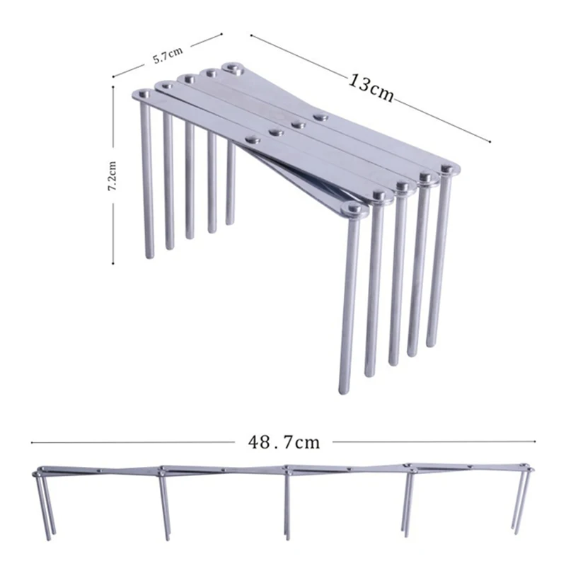 

orange Multifunctional Steaming Rack Adjustable Steam Rack Pot Holder Creative Kitchenware Pot Rack Hanging