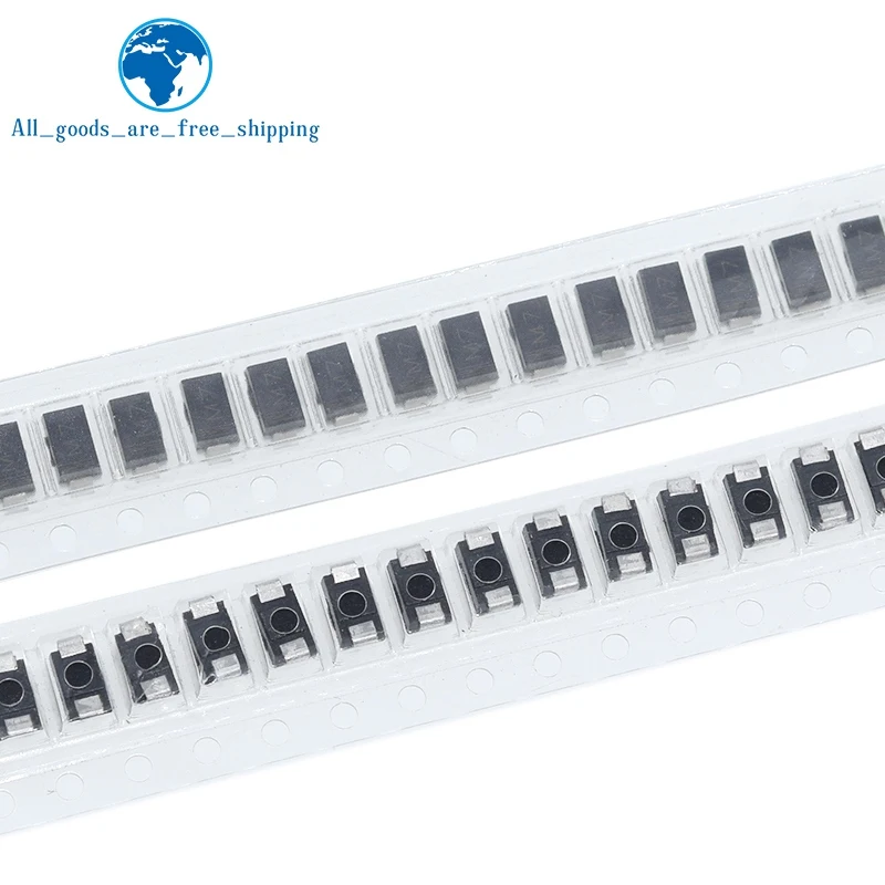 100 шт. Sma выпрямительный диод 1n4001 M1 1n4004 M4 1n4007 M7 Fr107 Rs1m Fr207 Rs2m Her108 Us1m Sf18 Es1j Sf14 Es1d Do-214ac