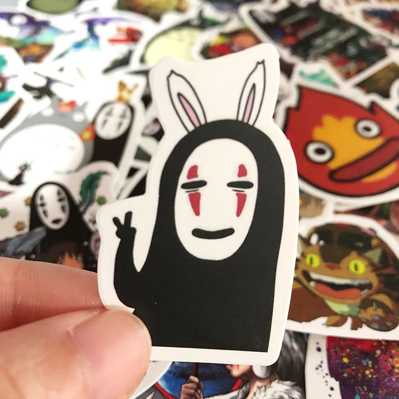 50 шт. аниме наклейки Miyazaki Hayao s Мой сосед Тоторо/наклейки с пиратами для велосипеда