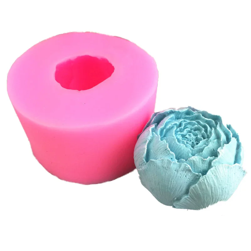 

New flower flower peony flower silicone mold chocolate flip sugar baking mold gypsum diy soap mold