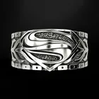 Индивидуальный дизайн S логотип панк парное кольцо унисекс винтажное модное кольцо