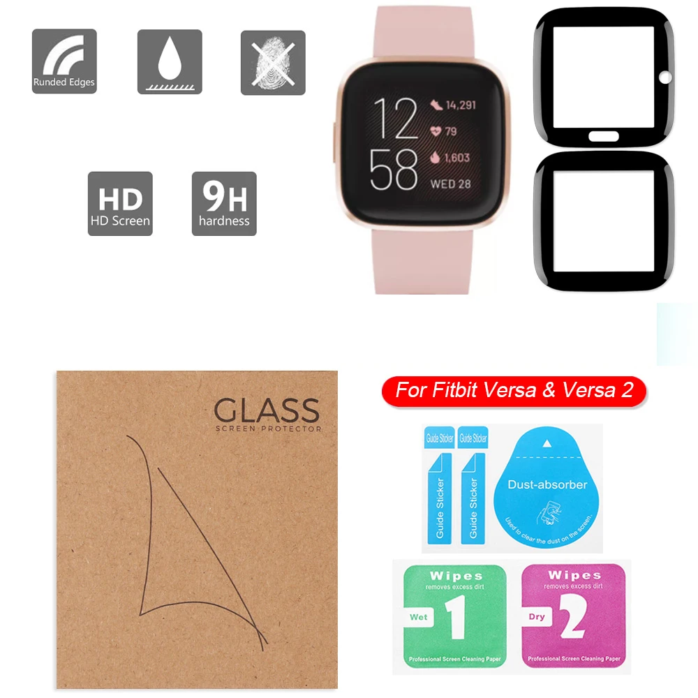Защитная пленка для экрана Fitbit Versa & 2 3D полное покрытие мягкая прозрачная
