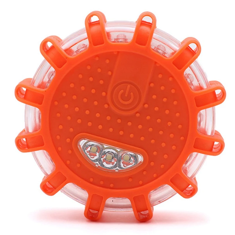 

1PC New LED Emergency Safety Flare Magnet Flashing Warning Night Lights Roadside Circular Beacon For Car Truck Boat