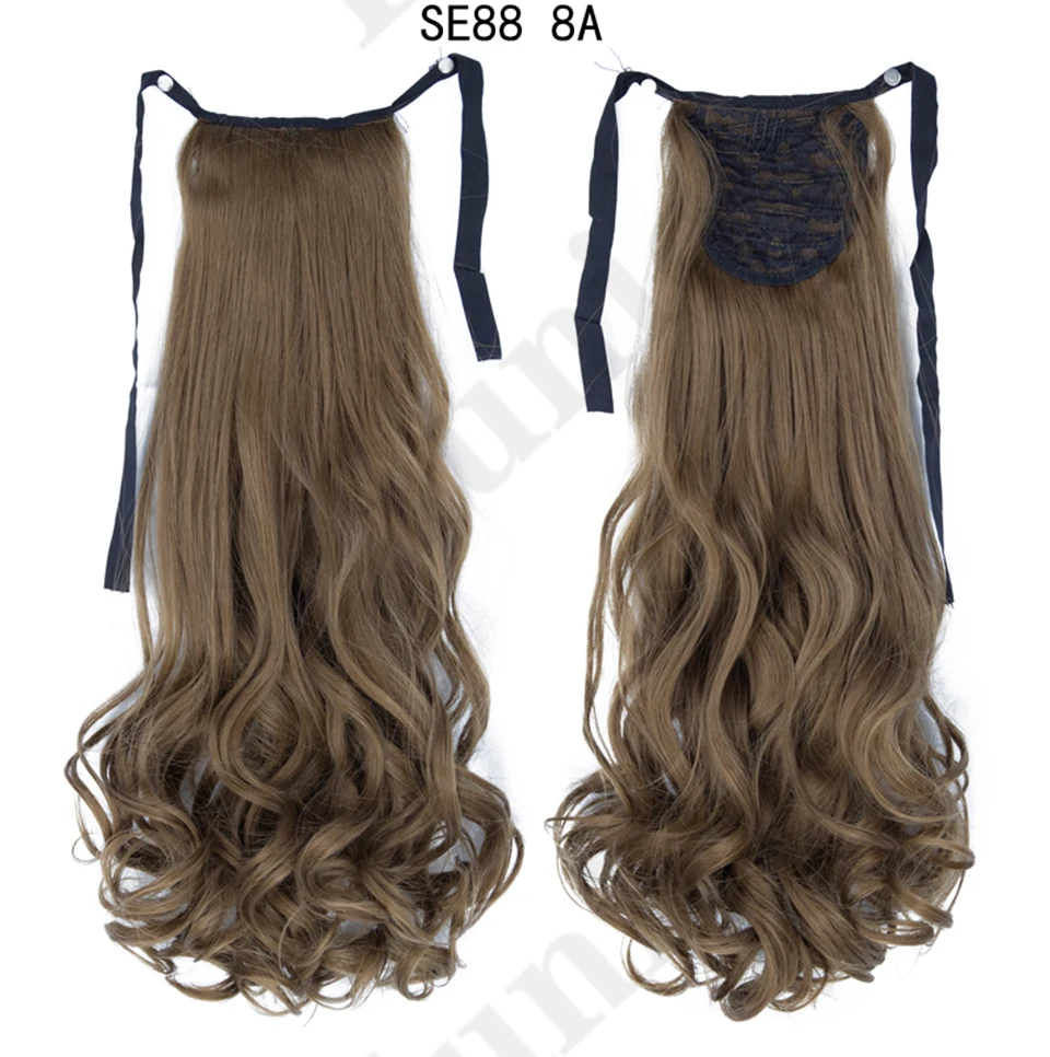 Синтетические волосы для наращивания коричневые черные термостойкие конского