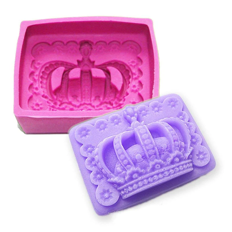 Корона ручной работы мыло формы силиконовые для торта шоколада желе конфет