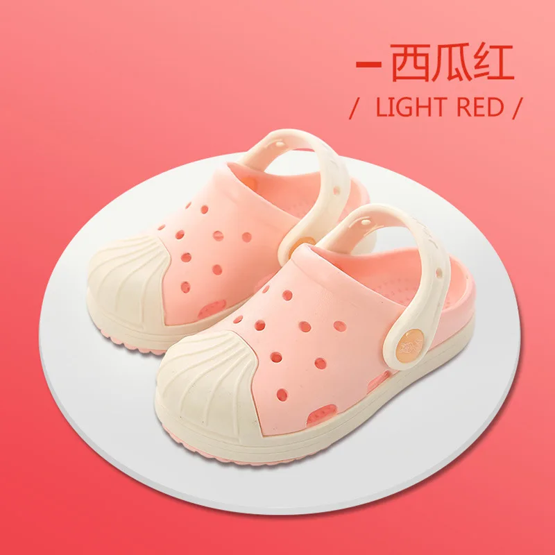 

Baby Slippers Kids Boys and Girls Summer Fashion Children's Cartoon Cave Shoes Antiskid Infant Toddler Slippers Beach Flip Flops