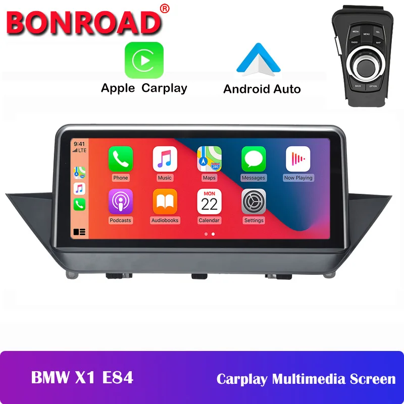 

Bonroad 10.25 беспроводной Автомобильный мультимедийный экран Apple Carplay BMW X1 E84 2009 - 2015 iDrive Android автомобильное зарядное устройство