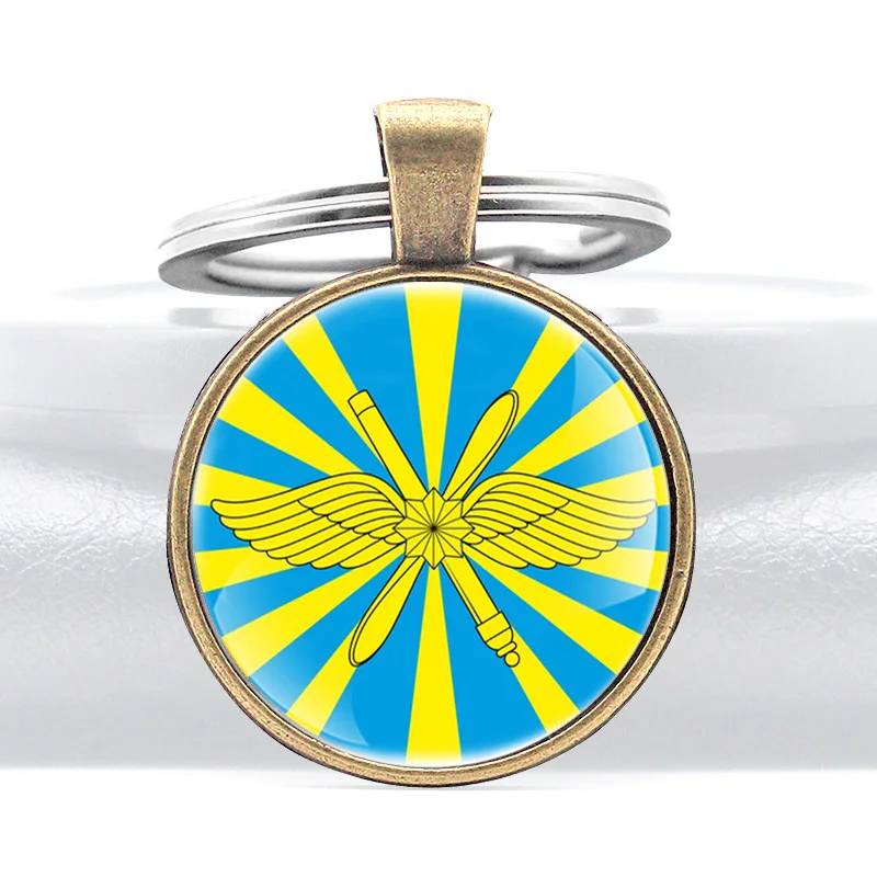 Античный бронзовый брелок для русской ВВС модный мужской женский