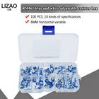 100 шт.коркор. RM065, набор из углеродной пленки горизонтальный подстроечный потенциометра, 10 значений, переменный резистор 500R - 1M