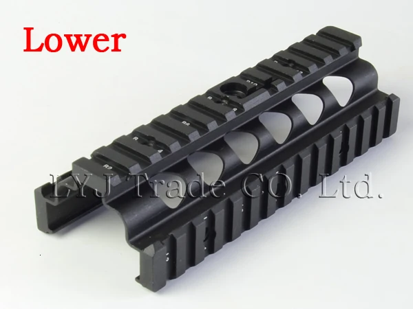 Sinairsoft Алюминиевый CNC M249 нижний и верхний прицел крепление Handguard 6 шт. RIS рельсы системы Охота Стрельба Тактический Quad рейка крепление
