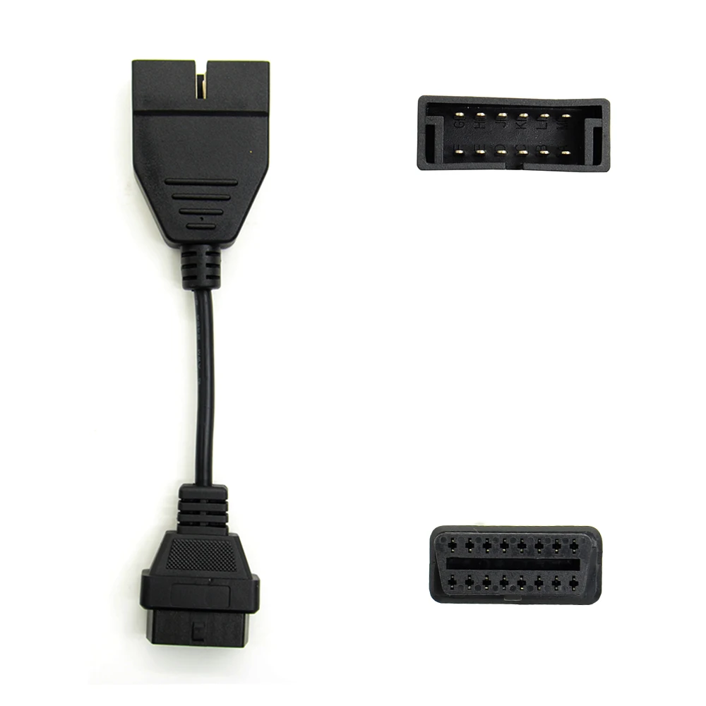 2021 Новый 1 шт. OBD2 кабель 12 Pin OBD 2 разъем адаптера Авто диагностический инструмент