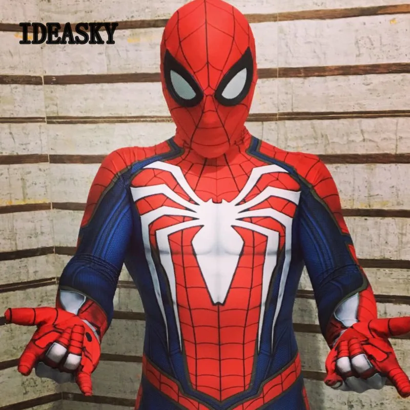 Insomniac костюм Человека-паука для косплея ps4 взрослых игровой комбинезон спандекс