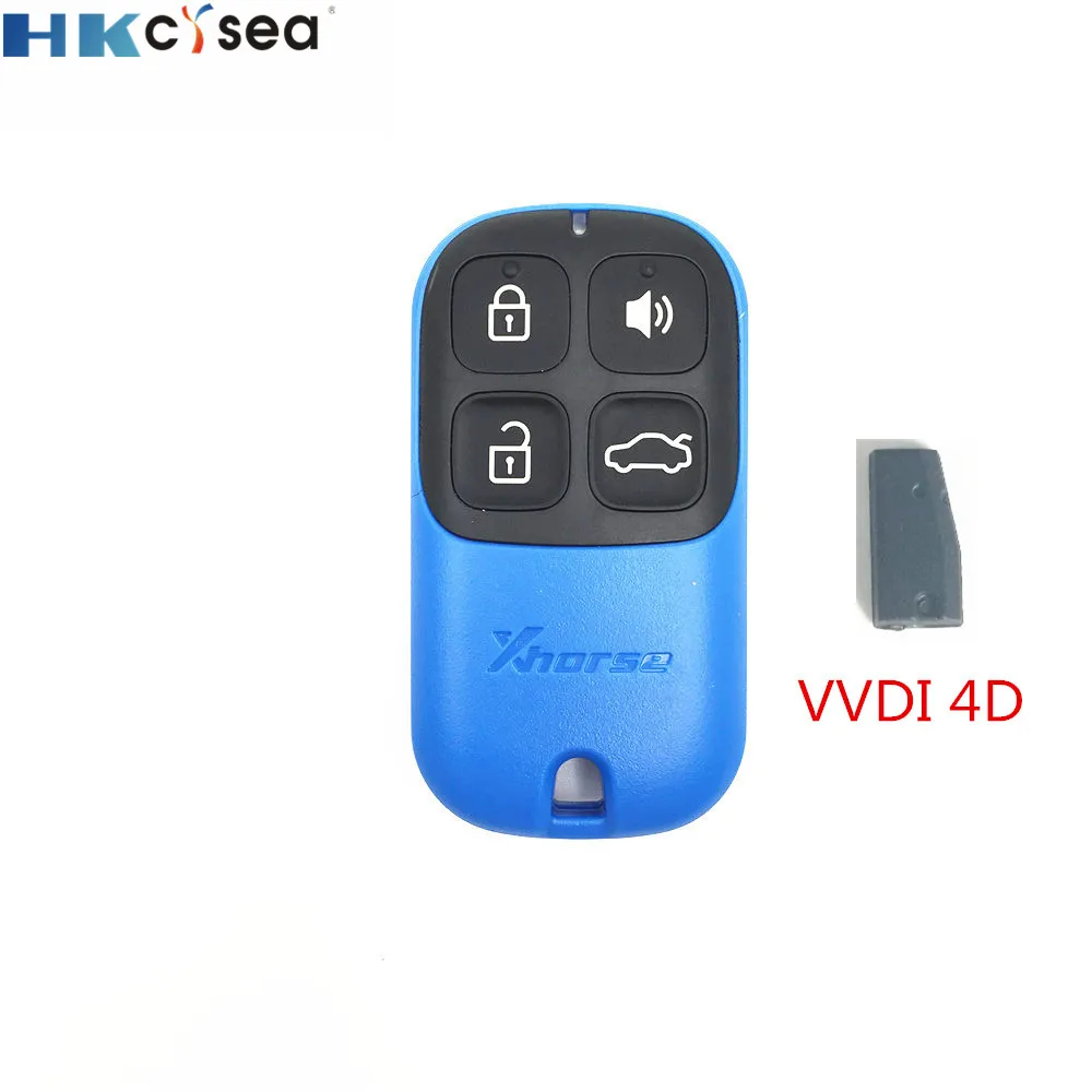 HKCYSEA 1 шт. синий 4 кнопки Xhorse VVDI пульт дистанционного управления для автомобиля