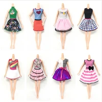 5sets beautiful handmade fashion clothes dress for doll girls toys gift random sent