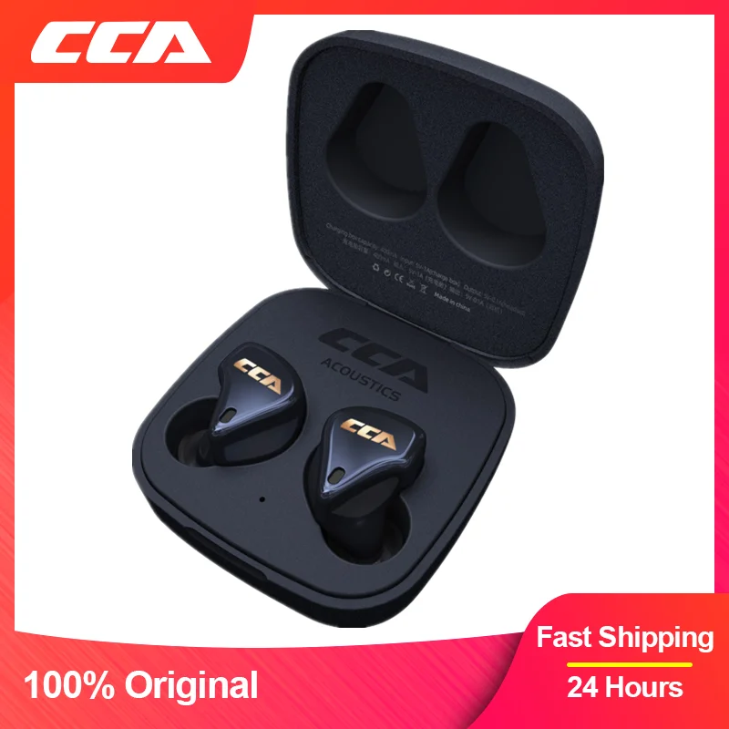

CCA CX4 Wireless Headphones Hybrid Technology Bluetooth-Compatible 5.0 Sport Earplugs Earphones HiFi Monitor Game Headset