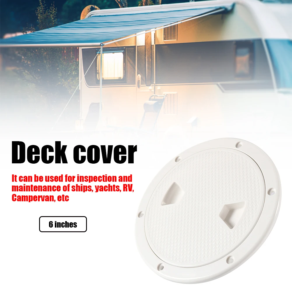 

Round Deck Cover Inspection Access Hatch Cover Anti-Slip Boat Accessories Deck Plate Boat Parts Accessories