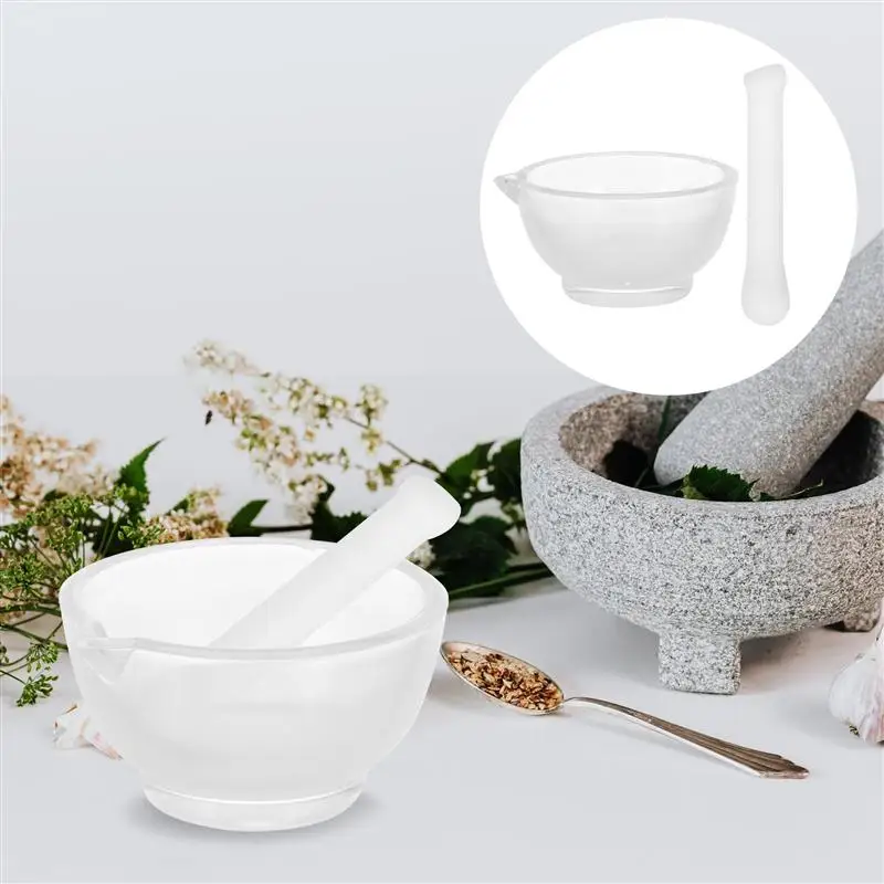 

1 Set Portable Grinder Grind Bowl Pestle Mortar for Kitchen Medicine Laboratory