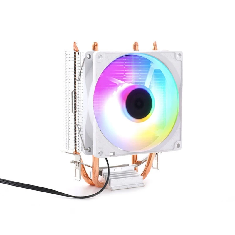 

Silent PWM Fan Radiator Low Profile RGB CPU Cooler for intel/amd/LGA 775/1156