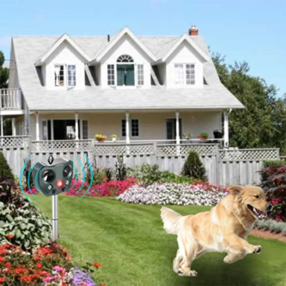 

Water-Proof Solar Power Pest Animal Repeller Environmental Friendly Practical Outdoor Mouse Bird Cats Dogs Repeller Garden Tools