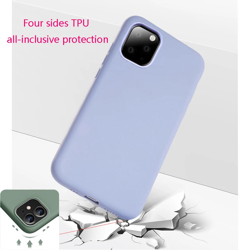 

Original Liquid Silicone phone case for iPhone 11 Pro Max case Candy color Back shell for iPhone 6 6S 7 8 Plus XR XS Max SE2020