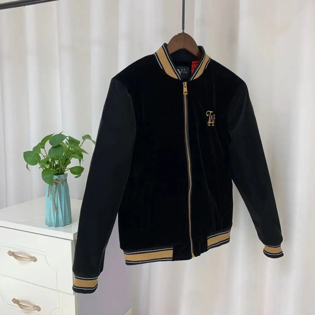 

2021 spring new men's jacket slim fit versatile embroidery high quality European station stitching fashion