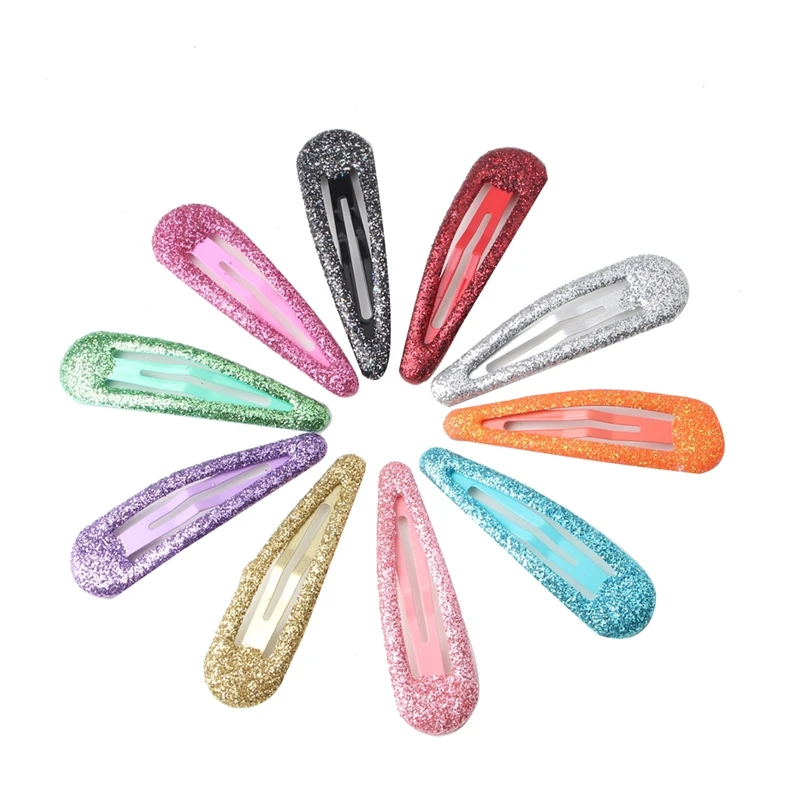 

100Pcs Sequined Hairpin Headdress Color Bb Cute Baby Child Hairpin Headdress Female Bangs Side Clip Sprinkled Powder
