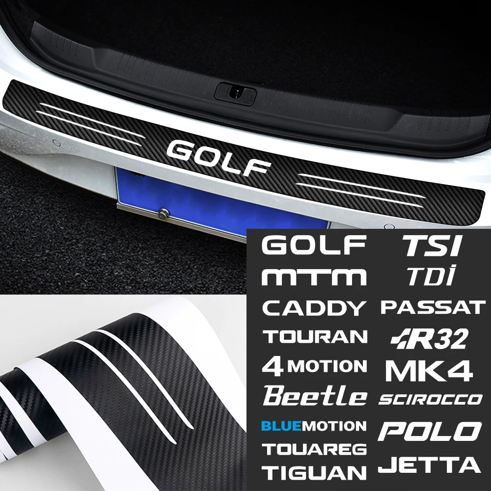 Защитная пленка на багажник автомобиля для Volkswagen VW Golf Polo Blue motion Jetta Tiguan TDI MK4 Beetle MTM