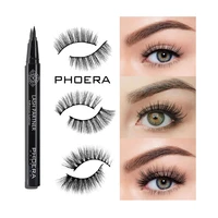 phoera 9d eye lash liner kit beauty tool mink hair self adhesive liquid eyeliner eyelash extension false eyelashes set