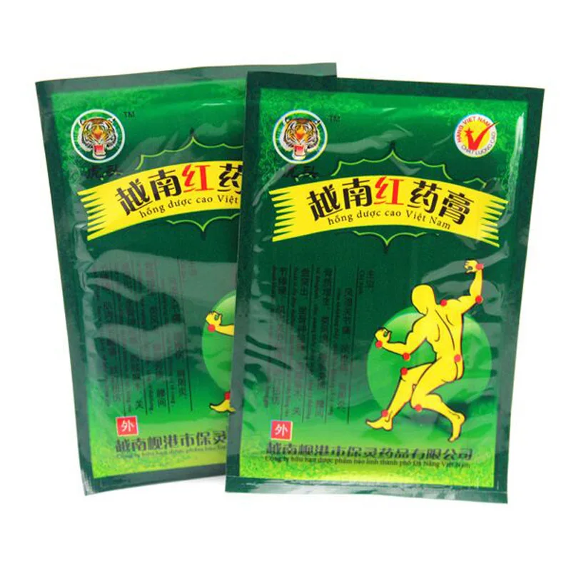 

16PCS Vietnamese Red Ointment Treatment Muscle/Neck/Back/Shoulders Pain Relief Adhesive Plaster Chinese Herbal Patch