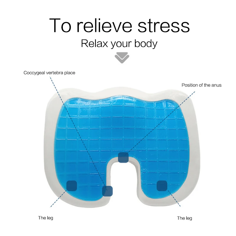 Массажная подушка для кресла многофункциональная ортопедическая пена с