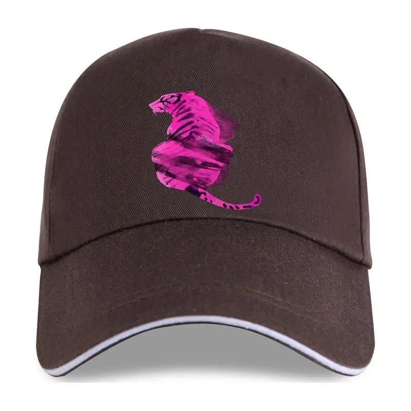 

Abstract Neon Tiger Funky Natural Cotton Baseball cap High-Elastic Women Men Black Print Summer Tops