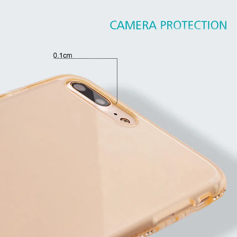 Роскошный чехол со стразами для iphone X XR 10 XS Max 7 8 6 S Plus мягкий силиконовый