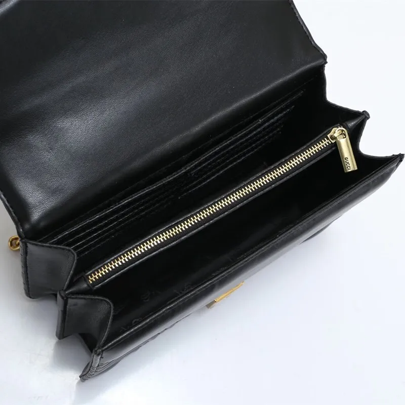 

High Quality Women Purse and Handbags Genuine Leather Small Square Bags 2021 New Famous Designer Chain Shoulder Messenger Bags