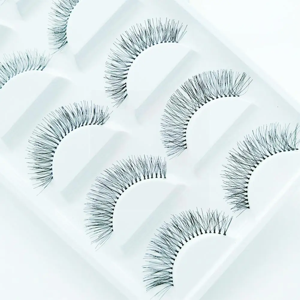 

5 Pairs Natural Sparse Cross Eye Lashes Extension Makeup Eyelashes False Extensions Eye Eyes Fake Long Lashes Makeup Q9C2