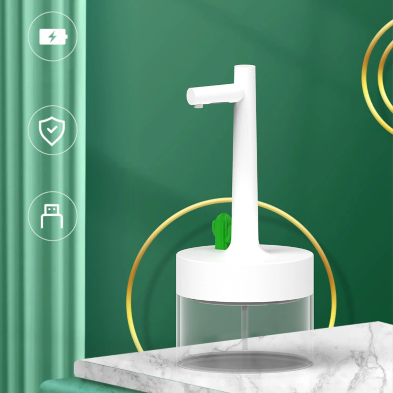 

Automatic Soap Dispenser 350ml Touchless Foaming Soap Dispenser Infrared Sensor with Adjustable Foam Volume for Home Office