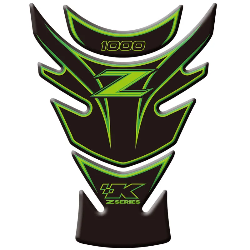 Мотоцикл 3D топливный бак Pad защитные наклейки для Kawasaki Z1000 2010 2011 2012 2013|Наклейки и