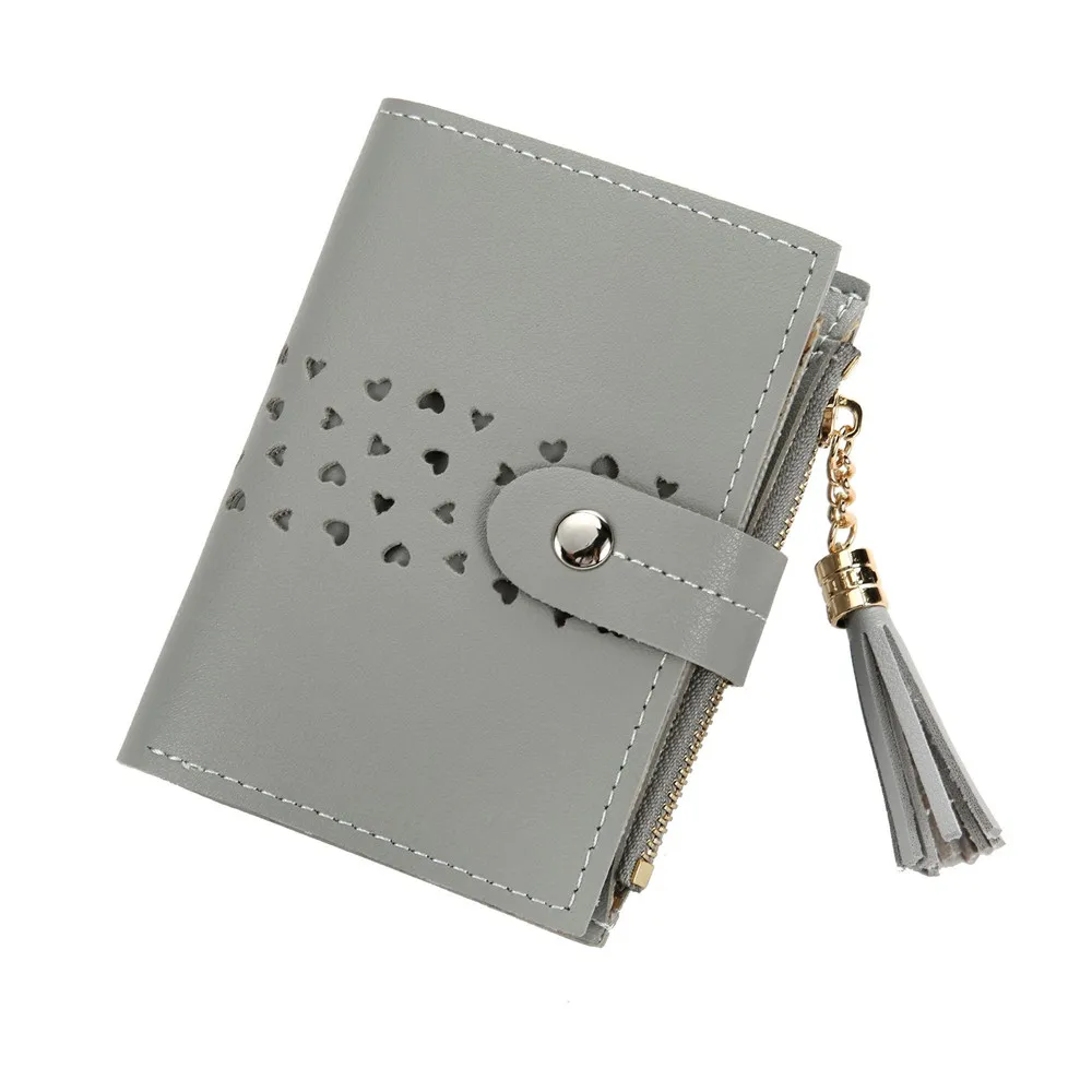 Модные лазерные держатели для карт Женский кошелек кредитных маленький с